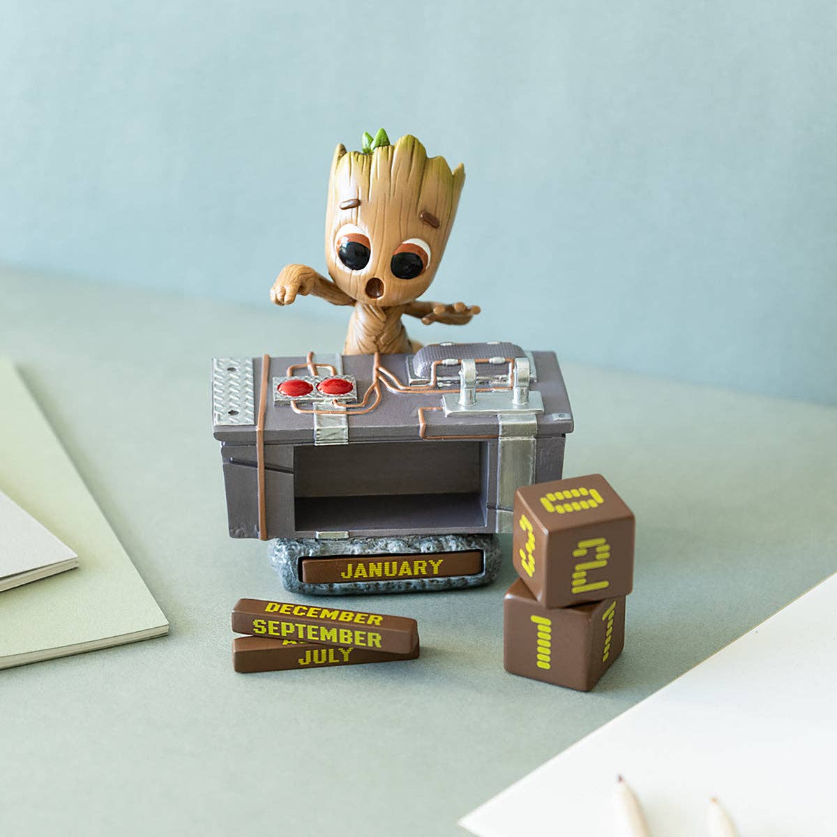 Calendrier perpétuel 3D Marvel Les Gardiens de la Galaxie Groot
