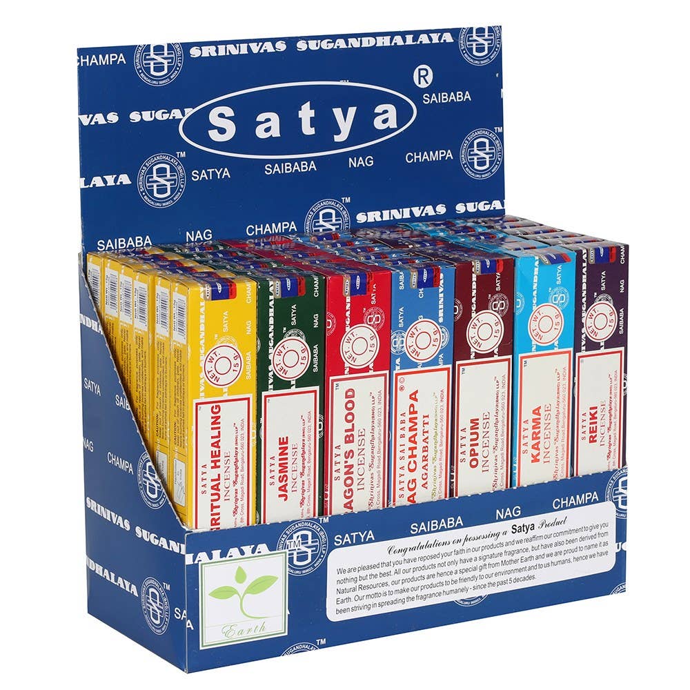 Une boîte d'encens Satya de 15g au choix.