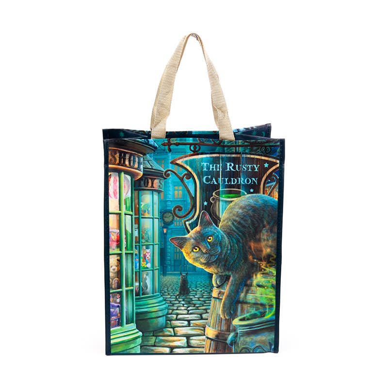 Lisa Parker Le Chat du Chaudron Rouillé Sac de Courses Réutilisable
