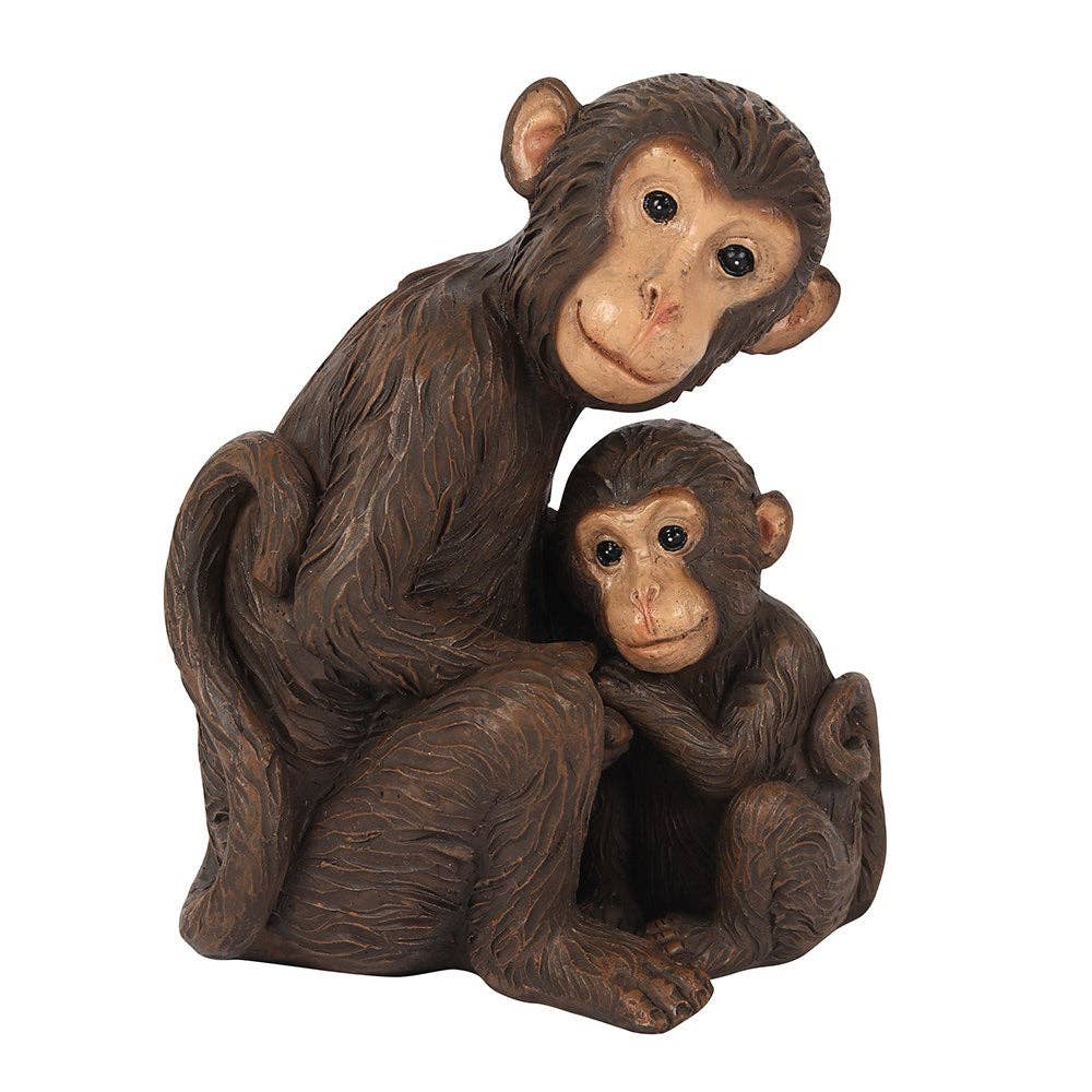 Ornement maman singe et son bébé