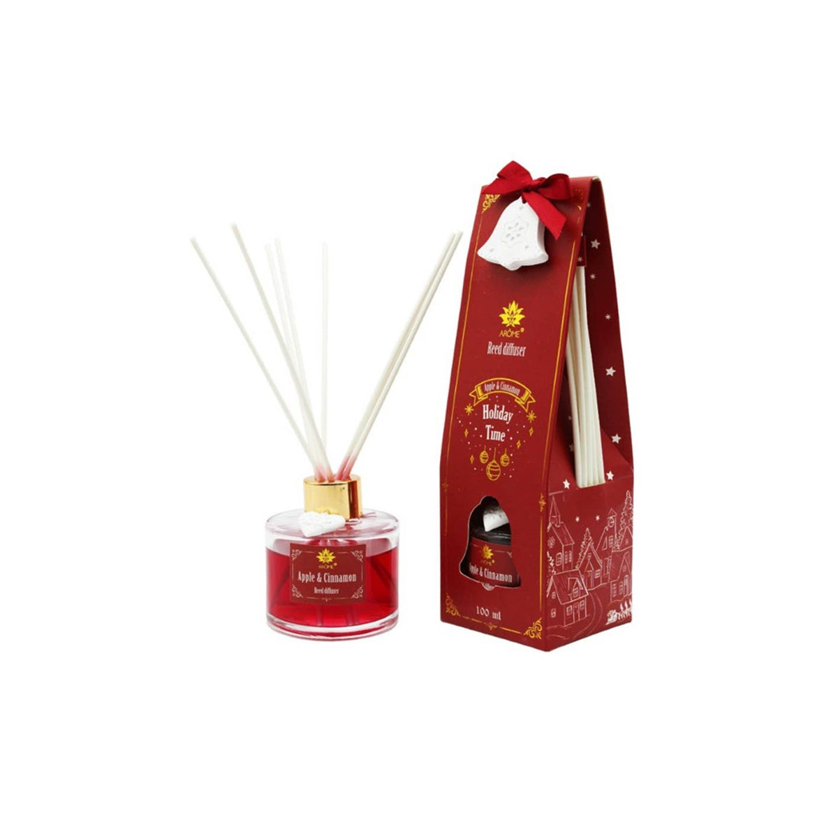 Diffuseur ARÔME 100 ml avec bâtonnets de pomme et de cannelle