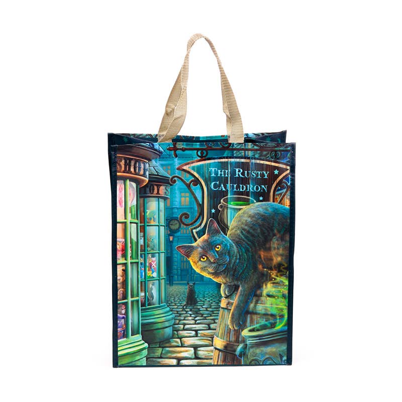 Lisa Parker Le Chat du Chaudron Rouillé Sac de Courses Réutilisable
