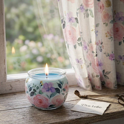 ARÔME Bougie Fresh Linen 90 g En Verre Avec Boîte