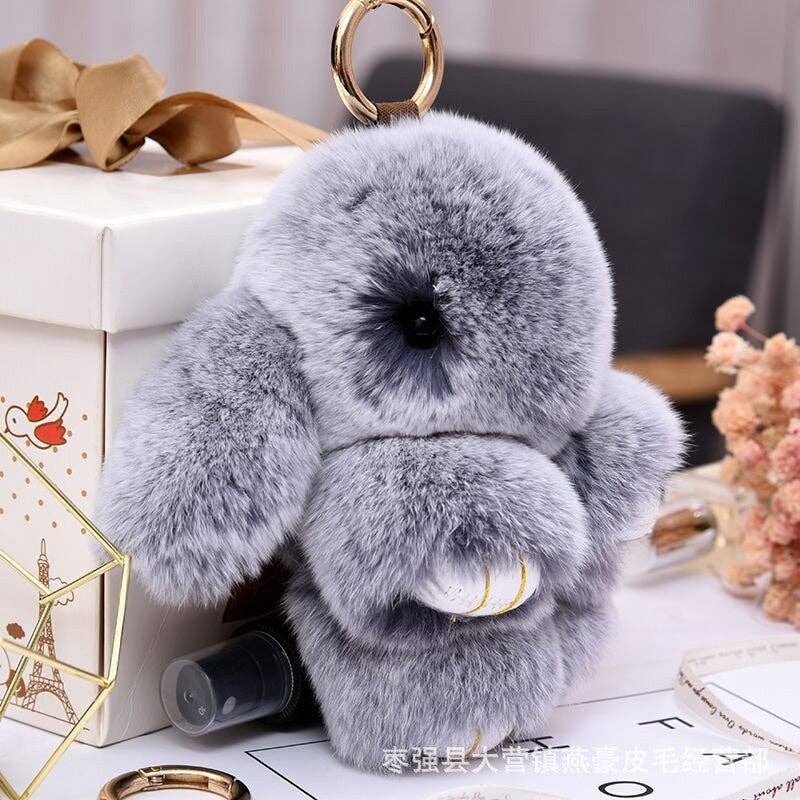 Charmant porte clés en peluche  lapin