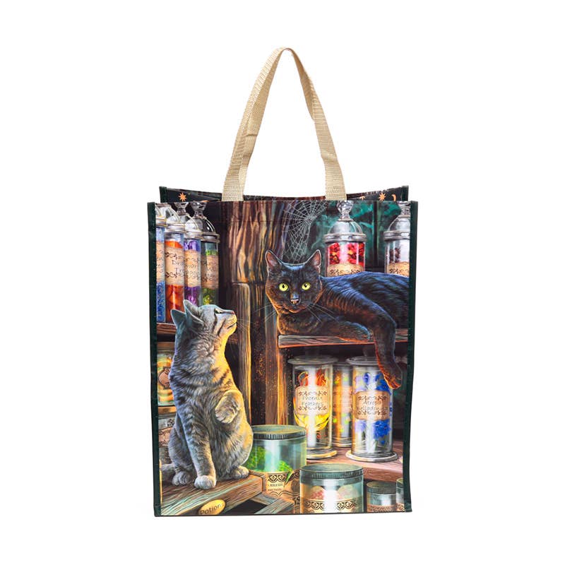 Sac de courses réutilisable Chat de l'Emporium Magique Lisa Parker