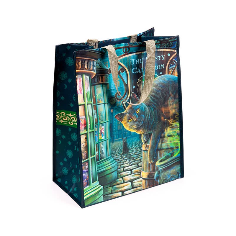 Lisa Parker Le Chat du Chaudron Rouillé Sac de Courses Réutilisable