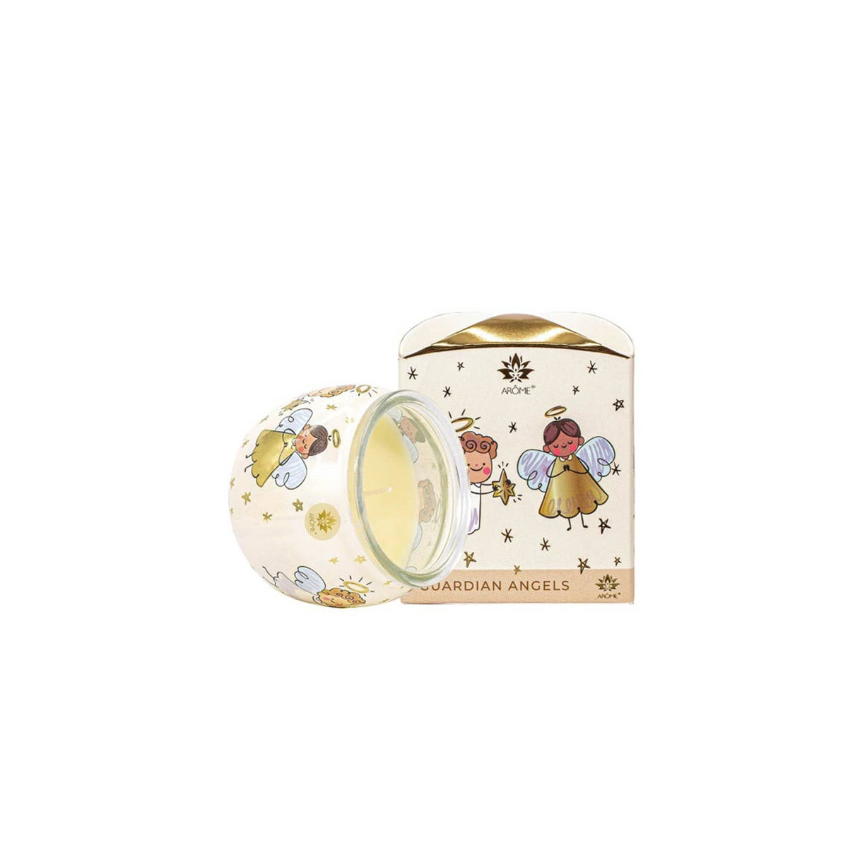Bougie ARÔME Guardian Angels 90 g en verre avec boîte