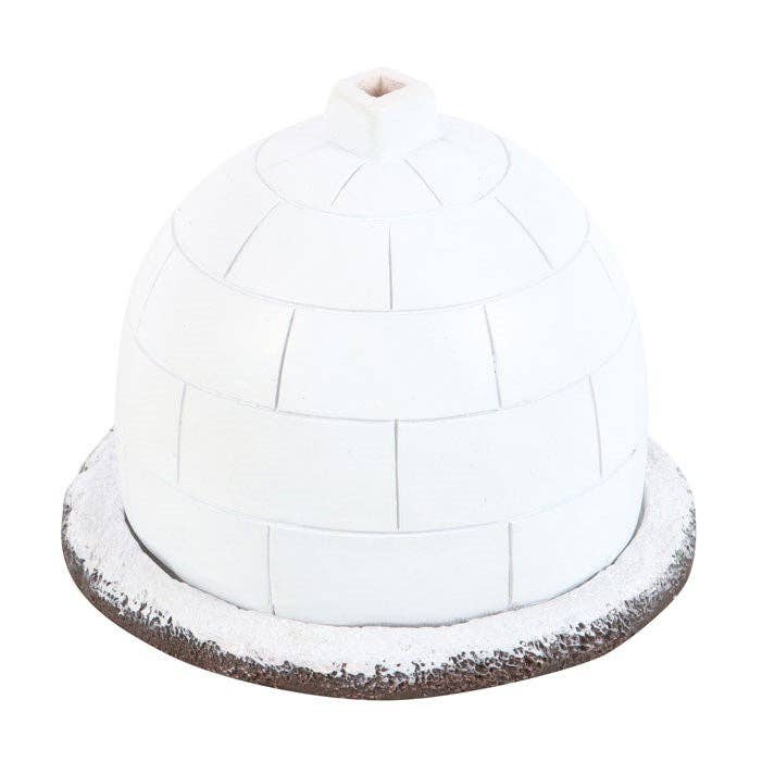 Brûleur de cônes d'encens Igloo d'hiver