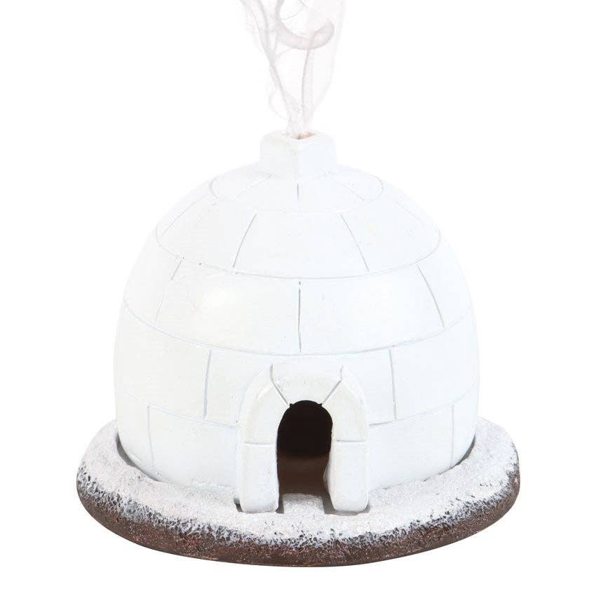 Brûleur de cônes d'encens Igloo d'hiver