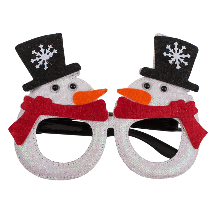Lunettes amusantes de Noël, environ 16 x 12 cm, plastique
