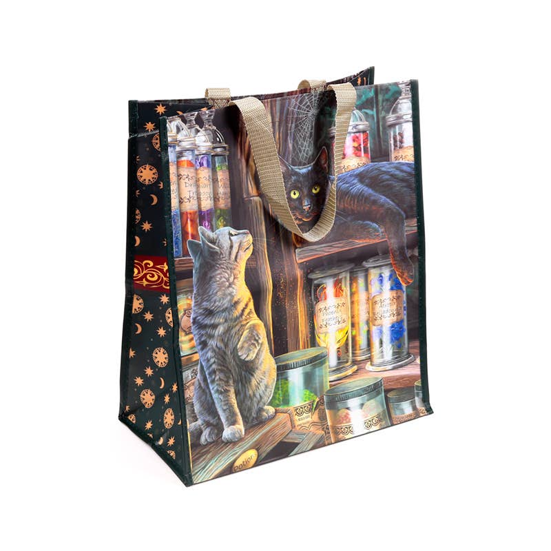 Sac de courses réutilisable Chat de l'Emporium Magique Lisa Parker