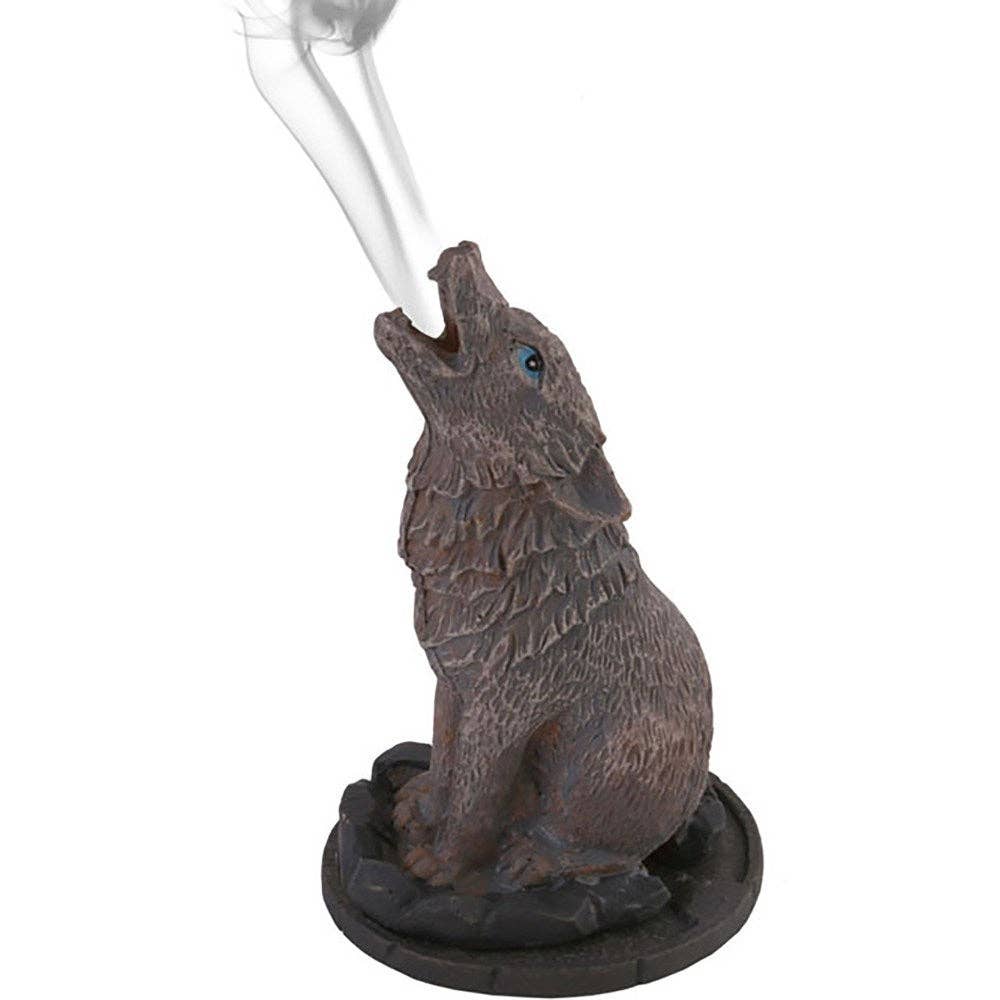 Porte‑cônes d'encens « Loup » par Lisa Parker