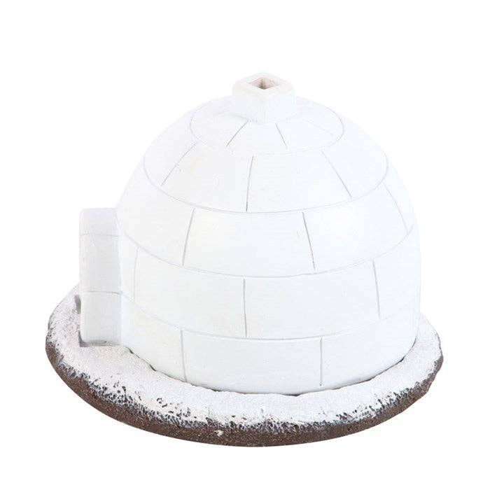 Brûleur de cônes d'encens Igloo d'hiver