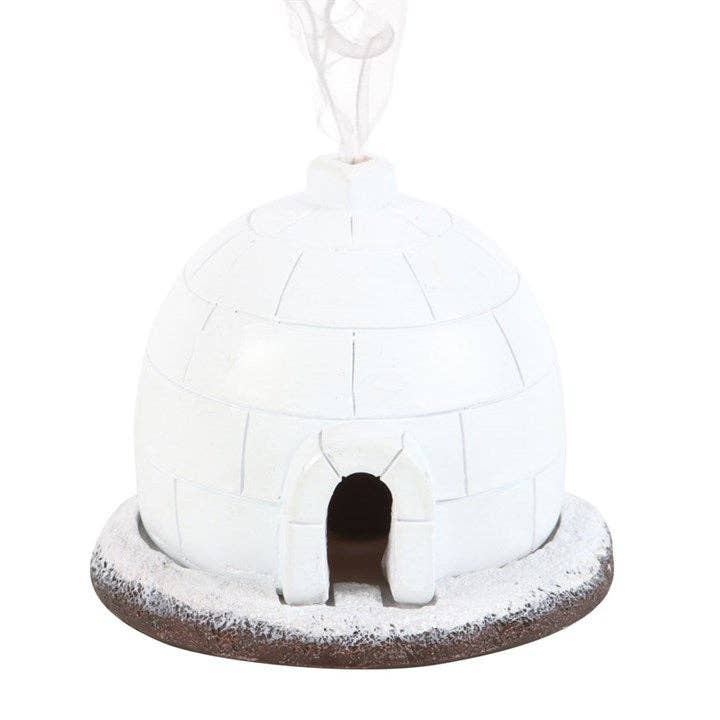 Brûleur de cônes d'encens Igloo d'hiver