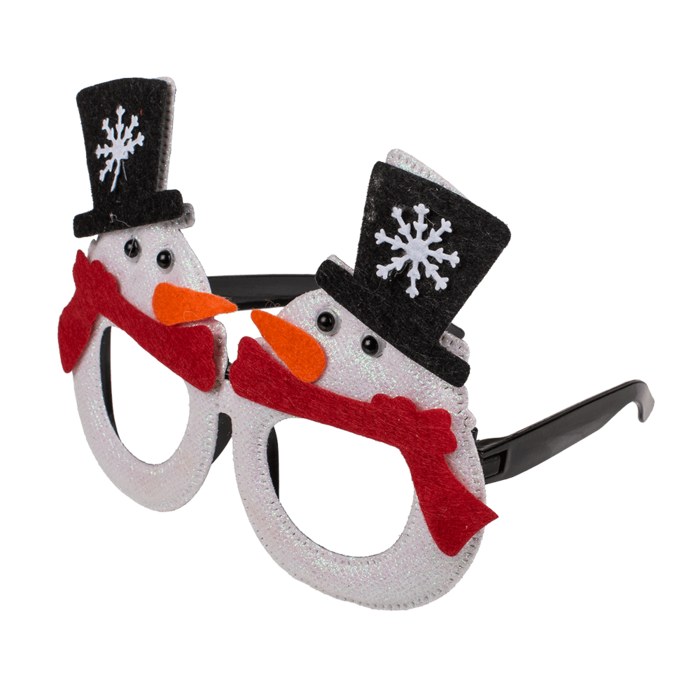Lunettes amusantes de Noël, environ 16 x 12 cm, plastique