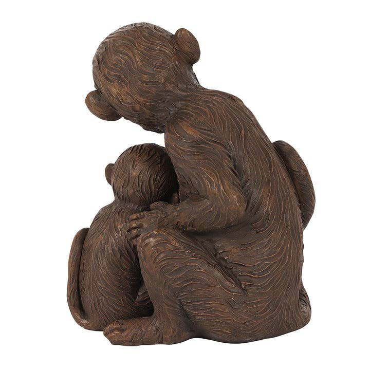 Ornement maman singe et son bébé