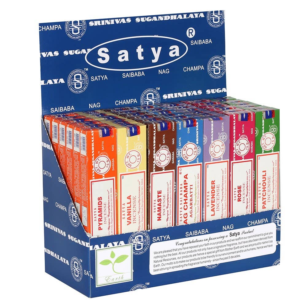 Une boîte d'encens Satya de 15g au choix.