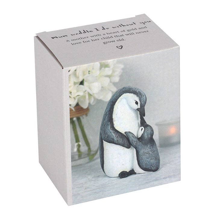 Ornement pingouin « Maman, que ferais‑je sans toi ? »