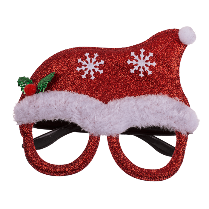 Lunettes amusantes de Noël, environ 16 x 12 cm, plastique