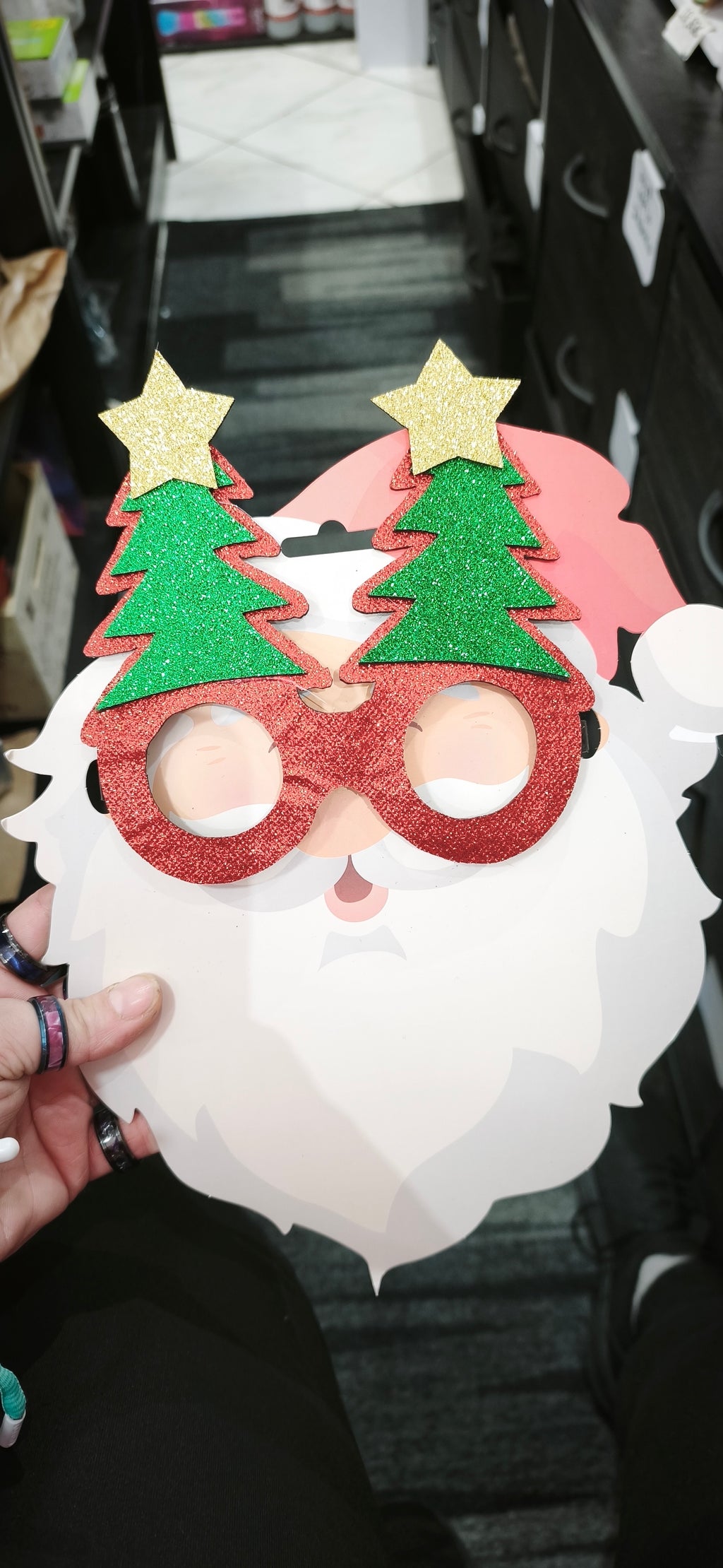 Lunettes amusantes de Noël, environ 16 x 12 cm, plastique