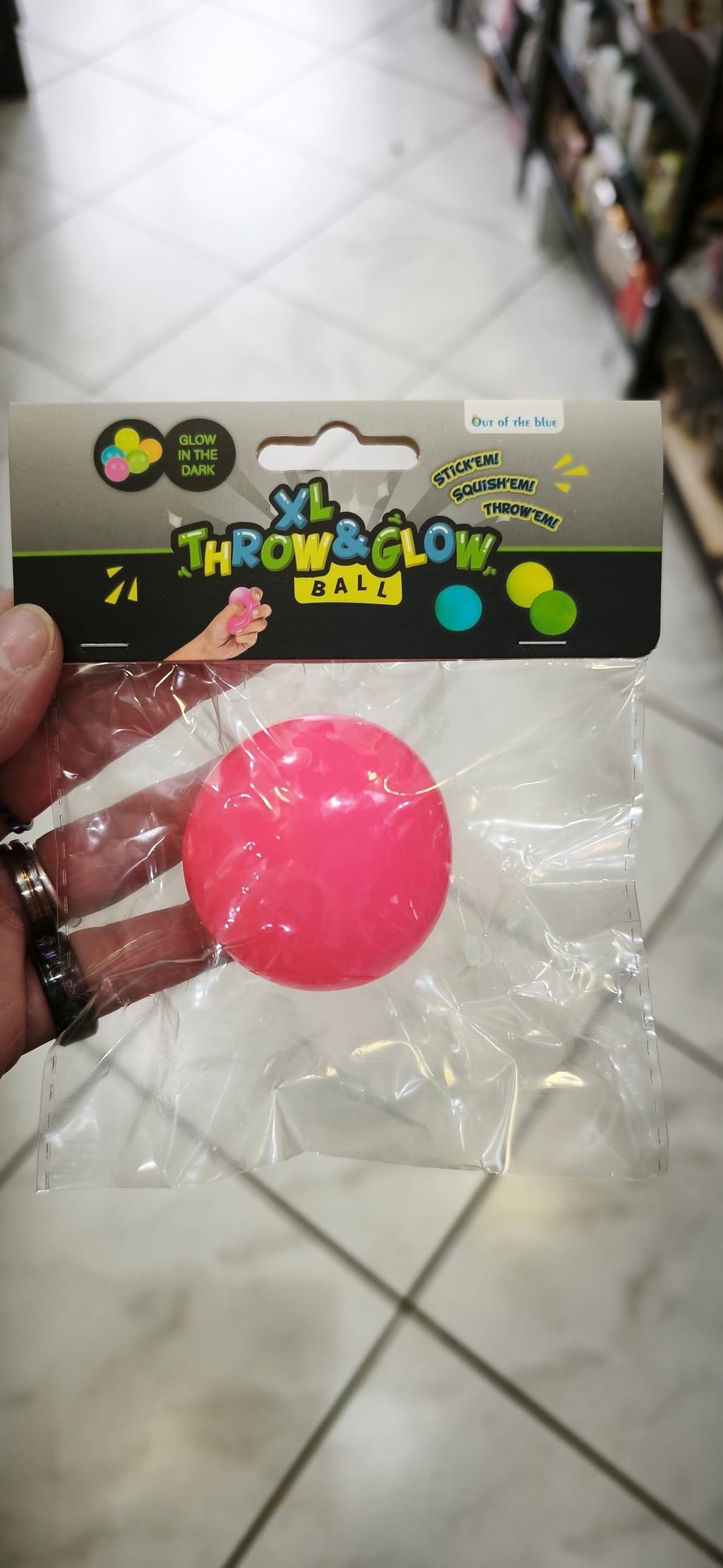 Balle XL Throw & Glow, qui brille dans le noir,