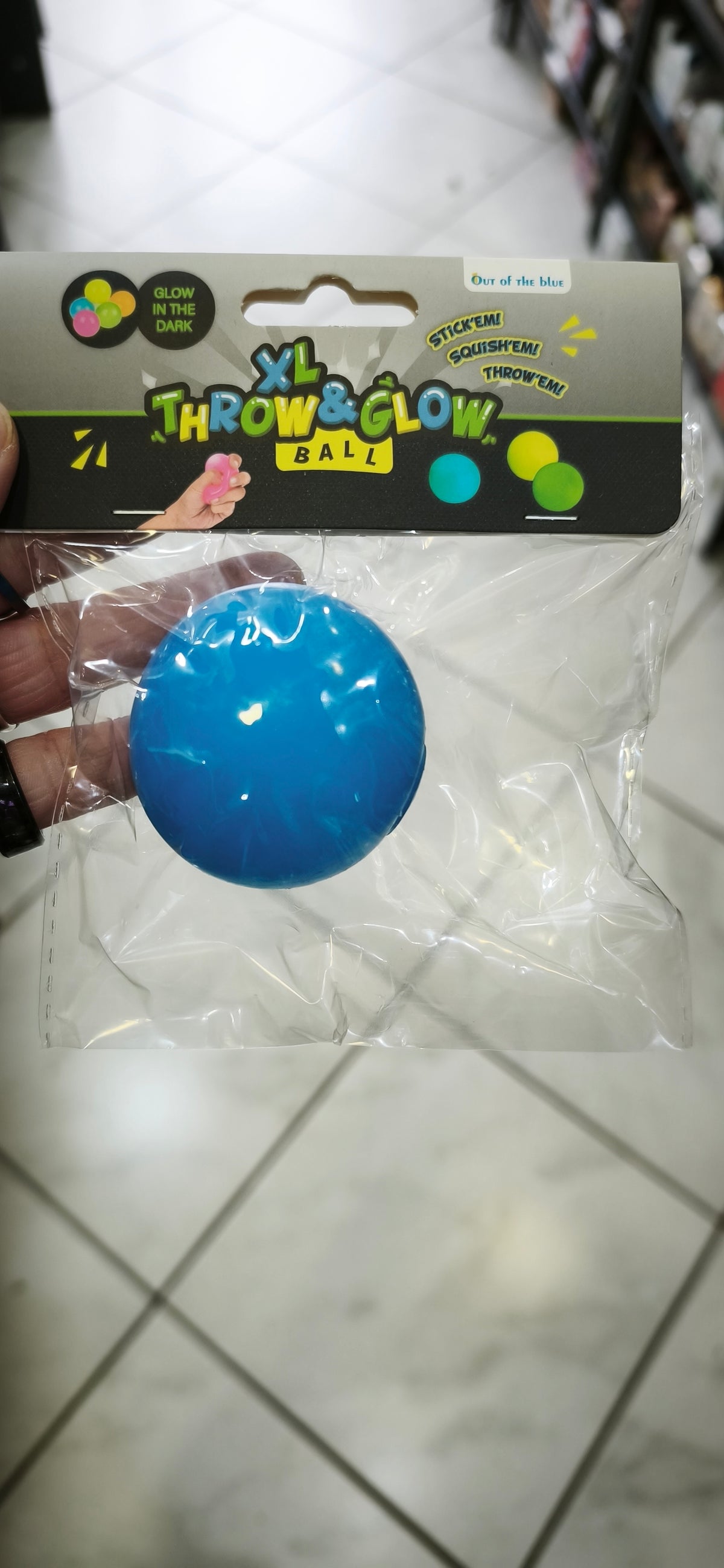 Balle XL Throw & Glow, qui brille dans le noir,