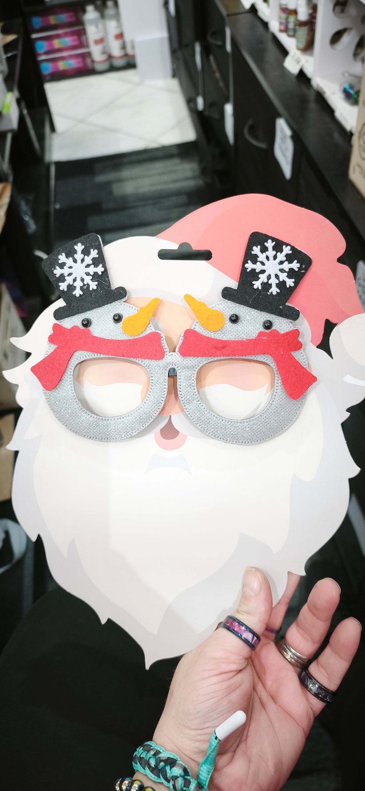 Lunettes amusantes de Noël, environ 16 x 12 cm, plastique