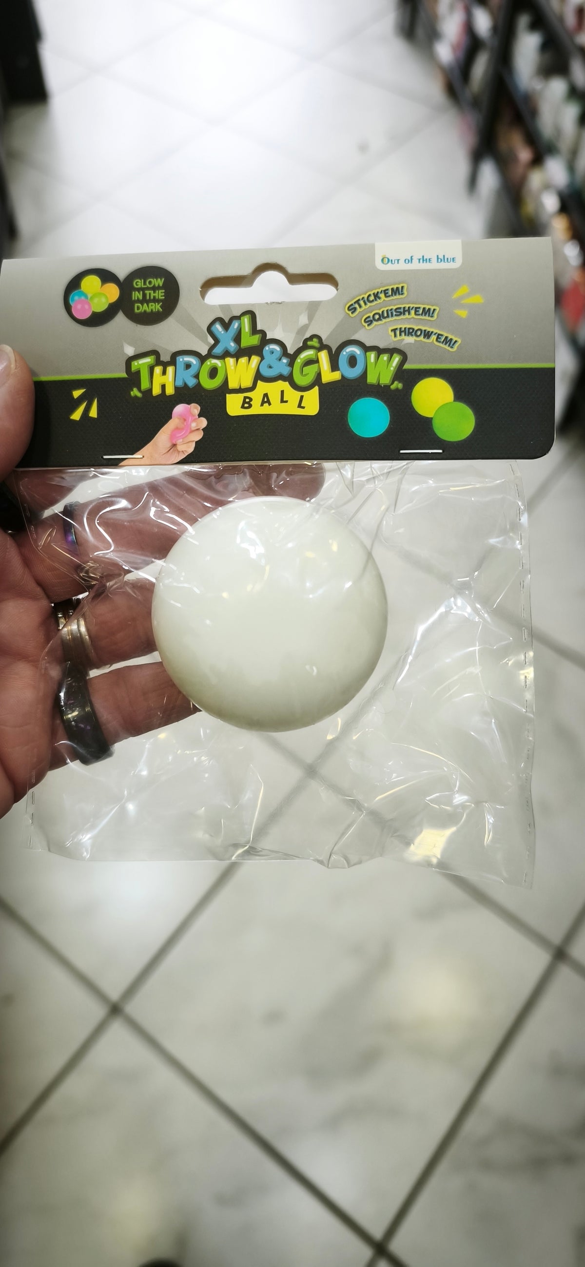 Balle XL Throw & Glow, qui brille dans le noir,