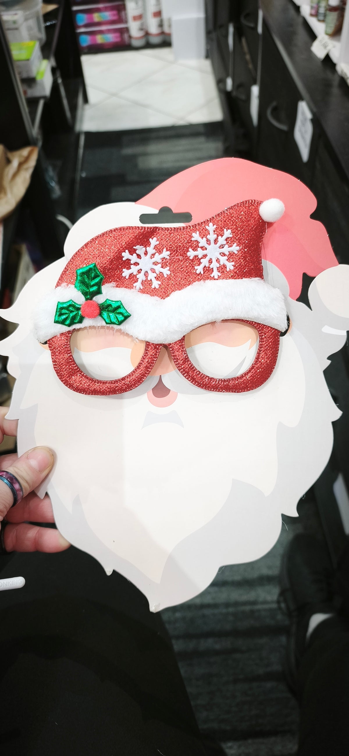 Lunettes amusantes de Noël, environ 16 x 12 cm, plastique