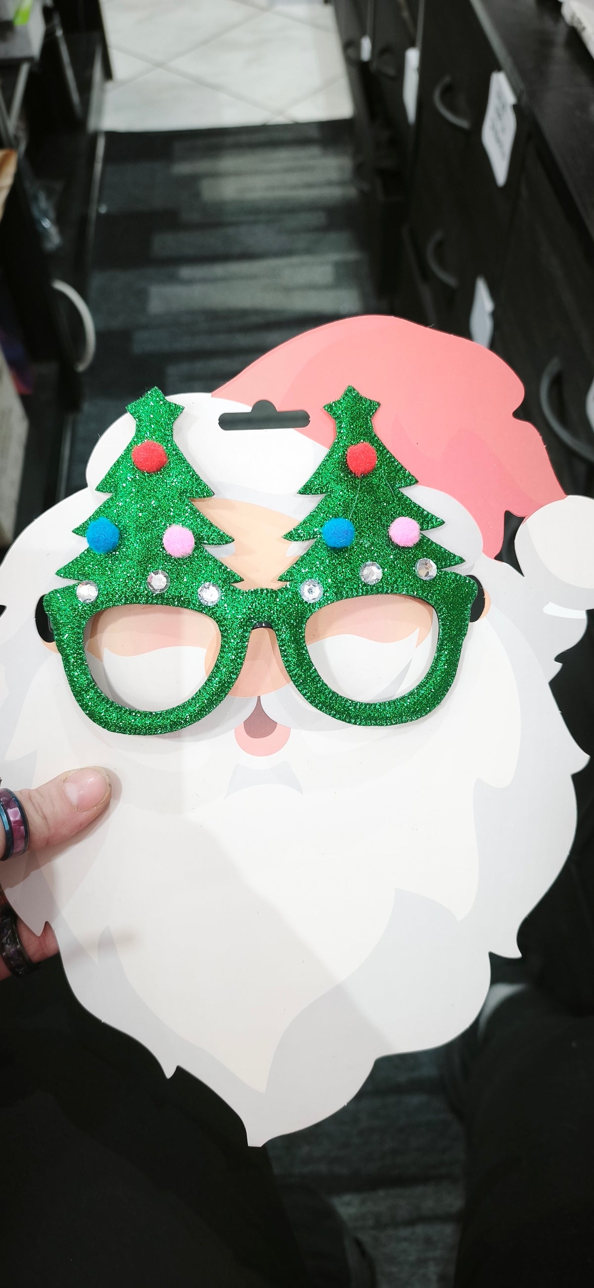 Lunettes amusantes de Noël, environ 16 x 12 cm, plastique